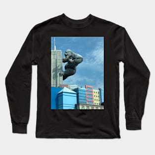 Big gorilla taking down downtown Myrtle beach Long Sleeve T-Shirt